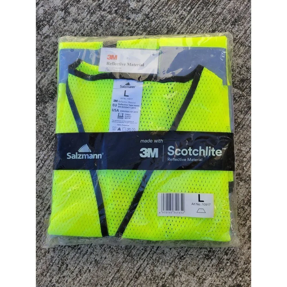 Salzmann 3M Multi-Pocket Working Vest High Visibility Reflective Vest - Picture 2 of 2